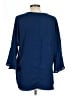 Chaus 100% Polyester Blue 3/4 Sleeve Blouse Size L - photo 2