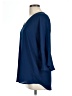 Chaus 100% Polyester Blue 3/4 Sleeve Blouse Size L - photo 5