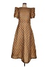 INA Argyle Brown Casual Dress Size L - photo 1