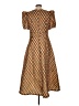 INA Argyle Brown Casual Dress Size L - photo 2