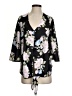 Unbranded Floral Black 3/4 Sleeve Blouse Size L - photo 1