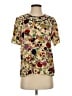 Kenzo Floral Gold Yellow Short Sleeve Blouse Size EU (FR) 36 / US 4 - photo 1