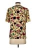 Kenzo Floral Gold Yellow Short Sleeve Blouse Size EU (FR) 36 / US 4 - photo 2