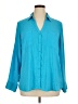 Express 100% Polyester Teal 3/4 Sleeve Blouse Size XL - photo 1