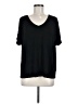 IMAN Black Short Sleeve Top Size M - photo 1