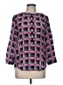 Amour Vert 100% Silk Pink 3/4 Sleeve Silk Top Size M - photo 1