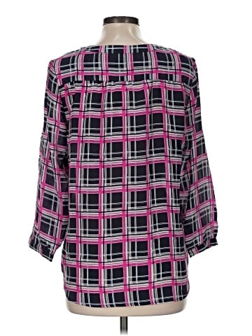 Amour Vert 3/4 Sleeve Silk Top (view 2)