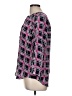 Amour Vert 100% Silk Pink 3/4 Sleeve Silk Top Size M - photo 5