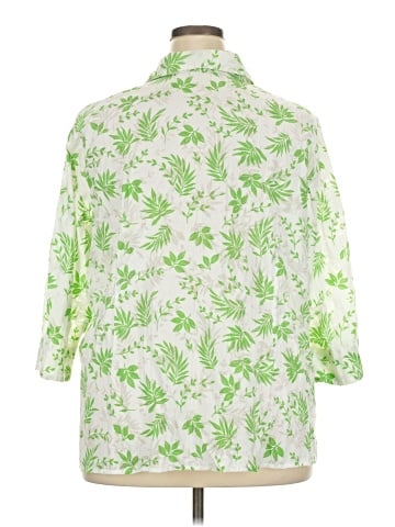 D&Co. 3/4 Sleeve Button-Down Shirt (view 2)