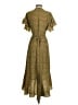 Max Studio Animal Print Yellow Cocktail Dress Size S - photo 2