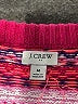 J.Crew Factory Store Print Pink Pullover Sweater Size M - photo 7