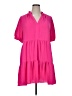 CeCe 100% Polyester Solid Pink Casual Dress Size XL - photo 1