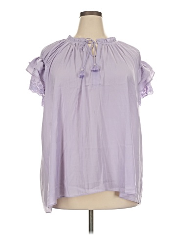 Rose + Olive Short Sleeve Blouse (view 1)