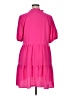 CeCe 100% Polyester Solid Pink Casual Dress Size XL - photo 2