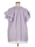 Rose + Olive 100% Polyester Purple Short Sleeve Blouse Size 3X - photo 2