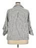 Max Studio Stripes Silver 3/4 Sleeve Blouse Size 2X - photo 2