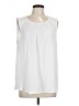 Simply Vera Vera Wang 100% Polyester White Sleeveless Blouse Size L - photo 1