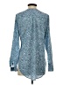 Fred David 100% Polyester Print Blue Long Sleeve Blouse Size S - photo 2