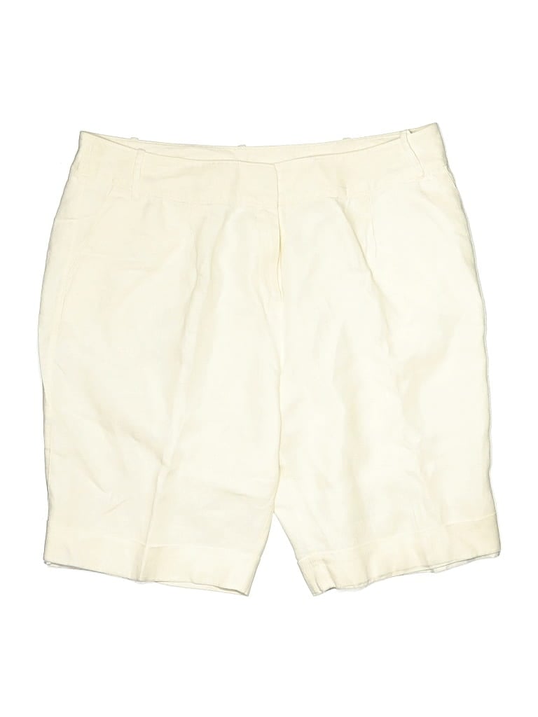 Pre-owned 0039 Italy Khaki Shorts In Ivory