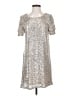 Cable & Gauge Metallic Silver Cocktail Dress Size S - photo 1