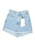 Zara Blue Denim Shorts Size 0 - photo 1