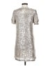 Cable & Gauge Metallic Silver Cocktail Dress Size S - photo 2