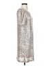 Cable & Gauge Metallic Silver Cocktail Dress Size S - photo 4