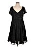 Torrid 100% Polyester Black Cocktail Dress Size 10 Plus - photo 1