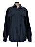 Mutual Weave 100% Cotton Solid Blue Long Sleeve Button-Down Shirt Size L - photo 1