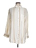 Billabong 100% Rayon Stripes Ivory Long Sleeve Button-Down Shirt Size M - photo 1