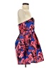 B. Darlin 100% Polyester Floral Blue Cocktail Dress Size 1 - 2 - photo 4