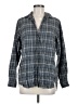 Grayson 100% Cotton Plaid Gray Long Sleeve Button-Down Shirt Size Med (3) - photo 1