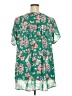 Torrid 100% Polyester Floral Green Short Sleeve Blouse Size 3X Plus (3) - photo 2