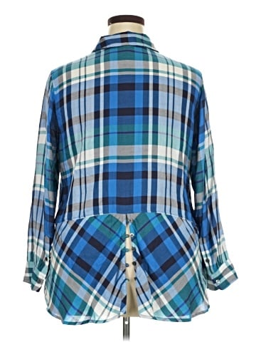 Talbots 3/4 Sleeve Button-Down Shirt (view 2)