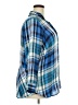 Talbots 100% Rayon Plaid Blue 3/4 Sleeve Button-Down Shirt Size 2X Petite - photo 4