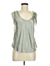 Gap 100% Polyester Silver Sleeveless Blouse Size Med Petite - photo 1