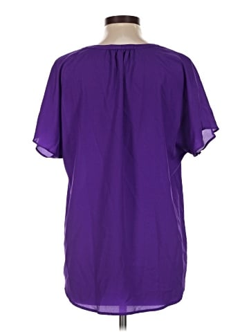 Lauren by Ralph Lauren Short Sleeve Blouse (view 2)