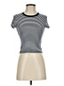 Uniqlo Stripes Ivory Short Sleeve Turtleneck Size XS - photo 1