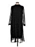 H&M 100% Polyester Polka Dots Black Cocktail Dress Size 12 - photo 1