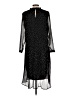 H&M 100% Polyester Polka Dots Black Cocktail Dress Size 12 - photo 2