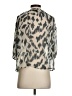 Grade & Gather Animal Print Gray 3/4 Sleeve Blouse Size S - photo 2