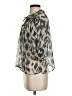 Grade & Gather Animal Print Gray 3/4 Sleeve Blouse Size S - photo 5