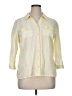 JM Collection Yellow 3/4 Sleeve Button-Down Shirt Size 16 - photo 1