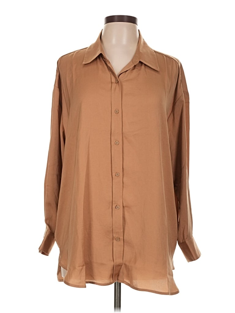 Banana Republic Factory Store 3/4 Sleeve Blouse In Brown