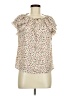 Shein Ivory Short Sleeve Blouse Size 6 - photo 1