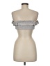 Fashion Nova 100% Polyester Silver Sleeveless Top Size M - photo 2