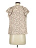 Shein Ivory Short Sleeve Blouse Size 6 - photo 2
