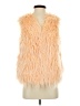Assorted Brands 100% Polyester Orange Faux Fur Vest Size S - photo 1