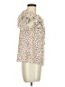 Shein Ivory Short Sleeve Blouse Size 6 - photo 4
