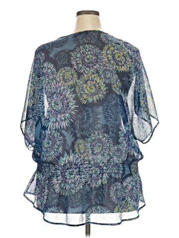 a.n.a. A New Approach 3/4 Sleeve Blouse (view 2)